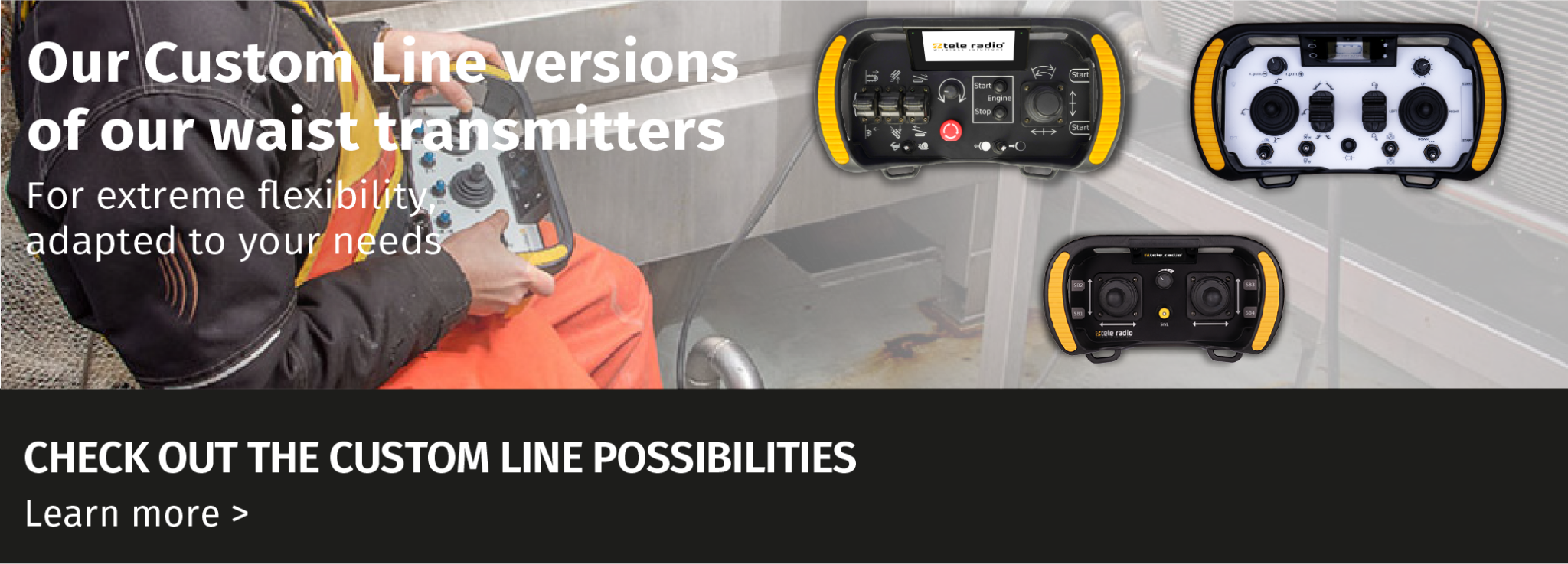 Safe radio remote control Custom products Tele Radio