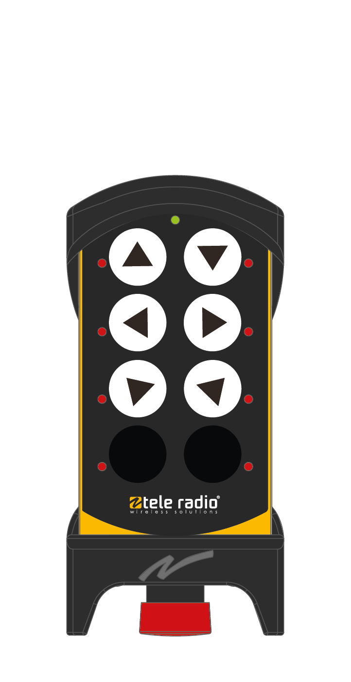 Sterowanie radiowe do suwnicy, 6 funkcji – podnoszenie, jazda wciągarki i jazda mostu