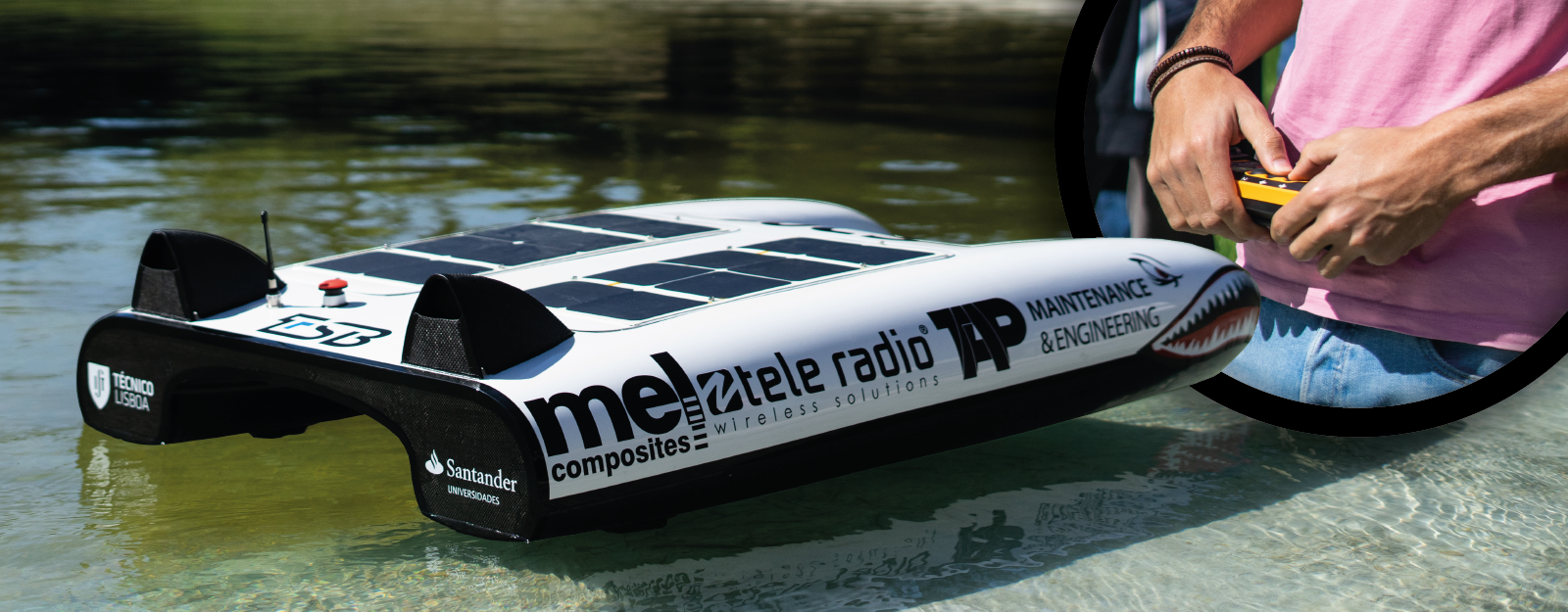 Tecnico Solar Boat ft Tele Radio sponsorship
