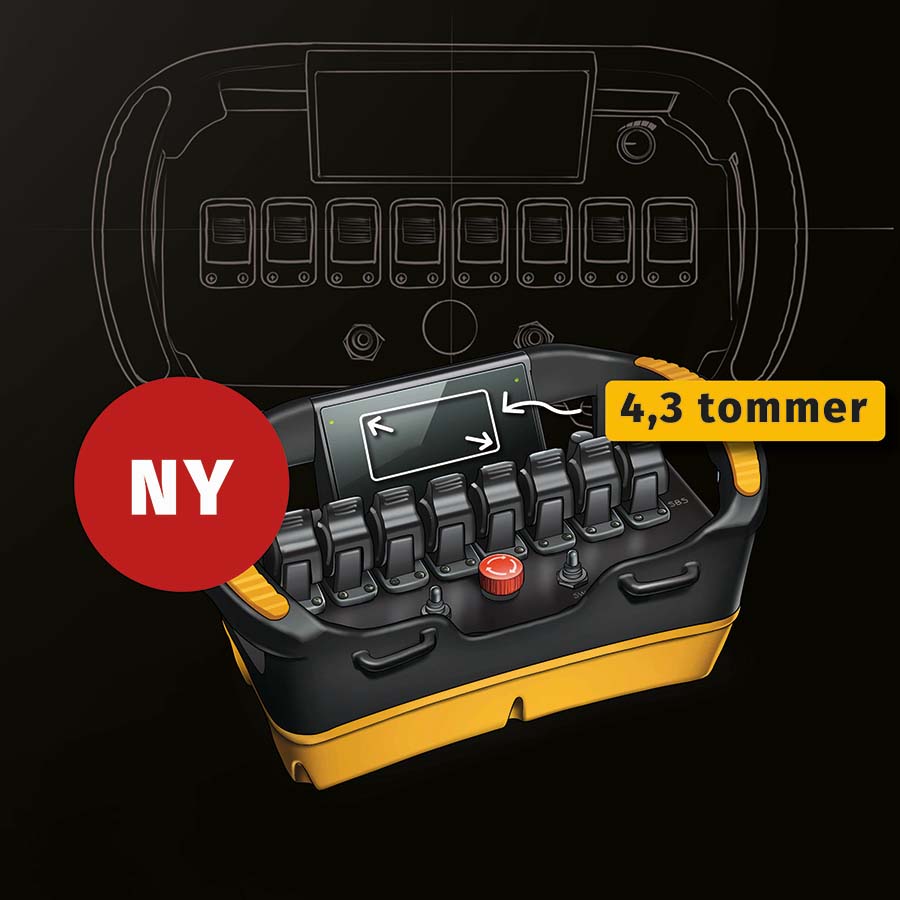 SupraTEQ Joysticksender med 4,3 tommer display