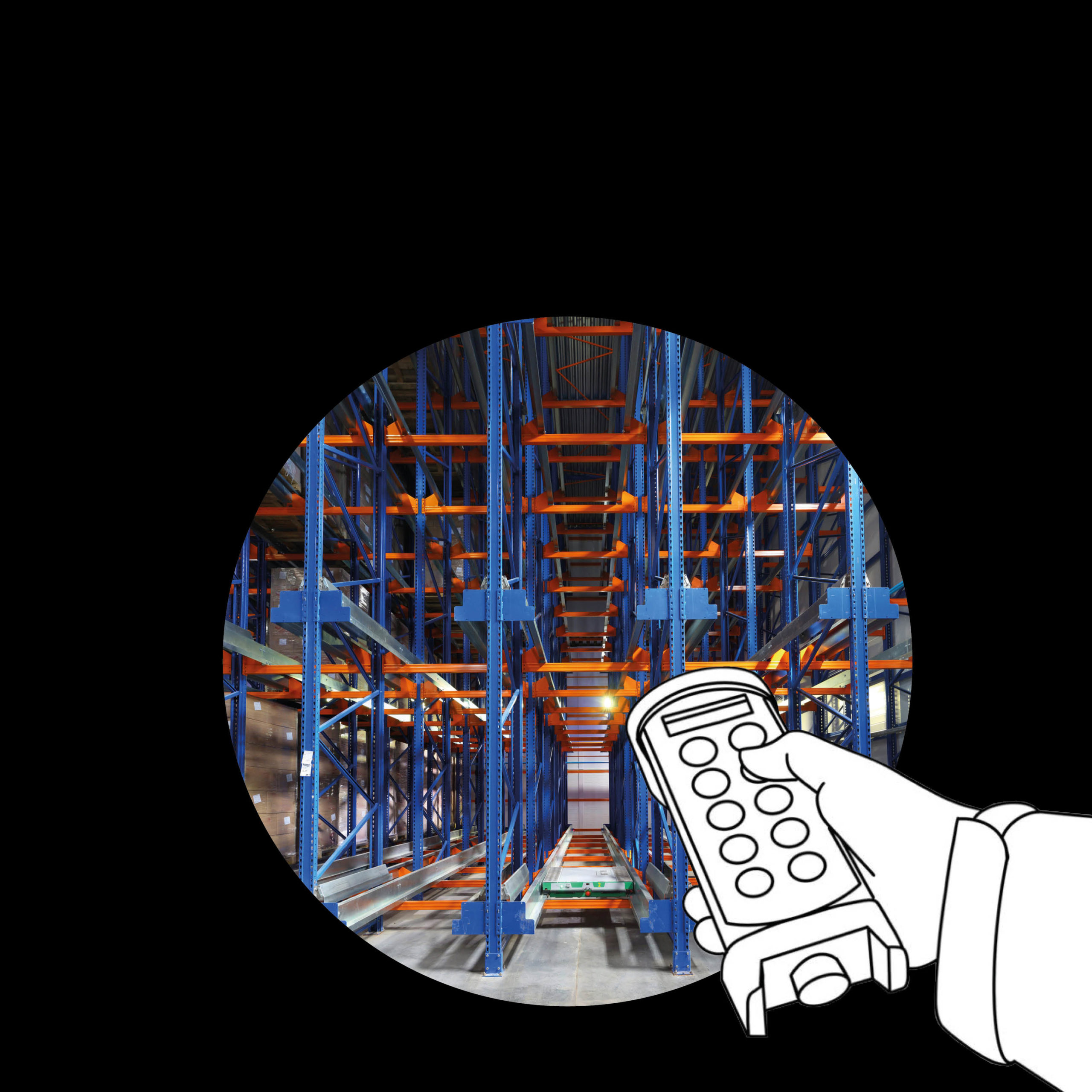 Pallet shuttle systems work safer and more efficient with radio control ...