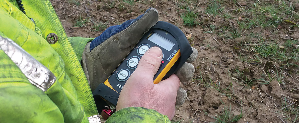 Customer using Tele Radio remote with custom foil