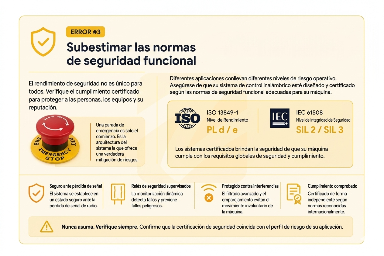 Integración de control remoto OEM: Normas de seguridad