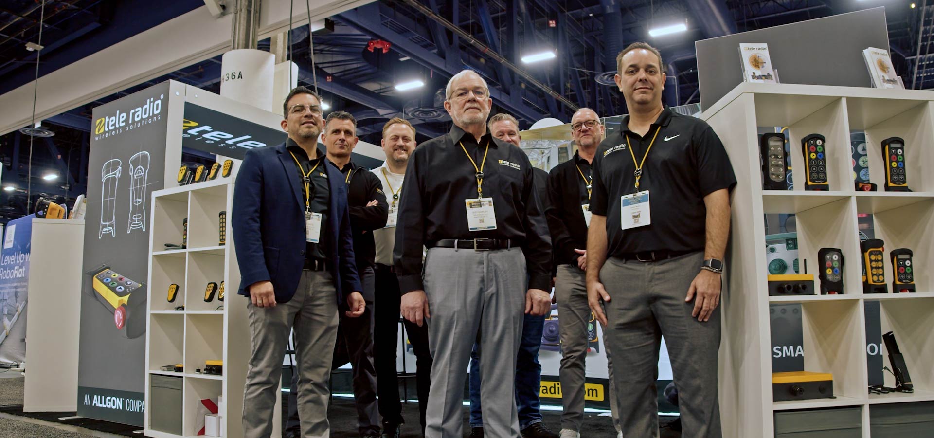 Tele Radio America team at their trade show booth
